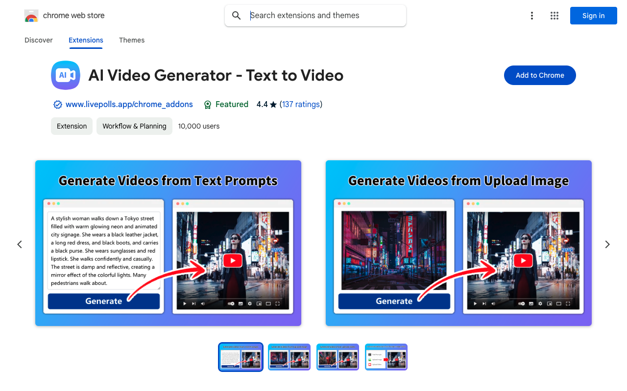 AI视频生成器 - 文本转视频