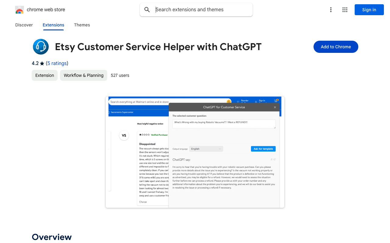 Etsy Customer Service Helper with ChatGPT