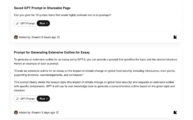 Hero: Save GPT Prompts, Links & More To Lists