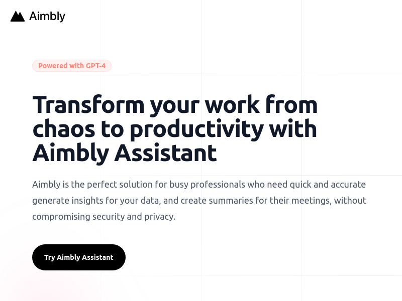 Aimbly Assistant