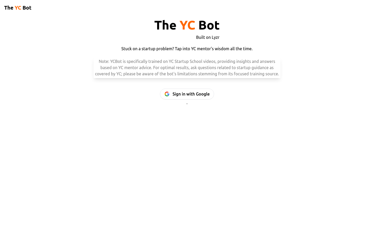 YC Bot