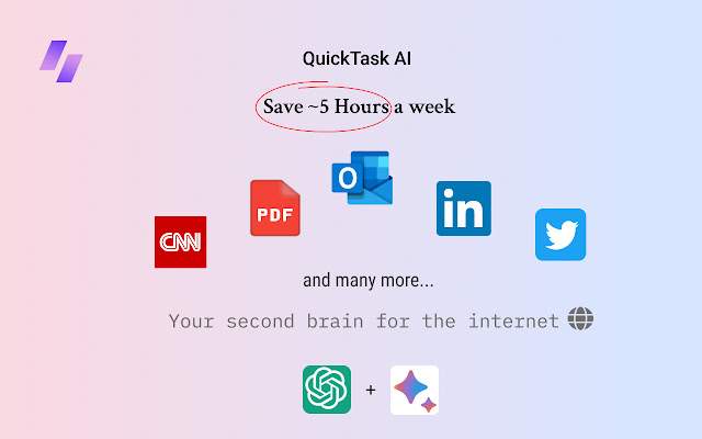 Quicktask AI   Bard And ChatGPT App