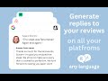 AI Review Reply & Support Response Generator