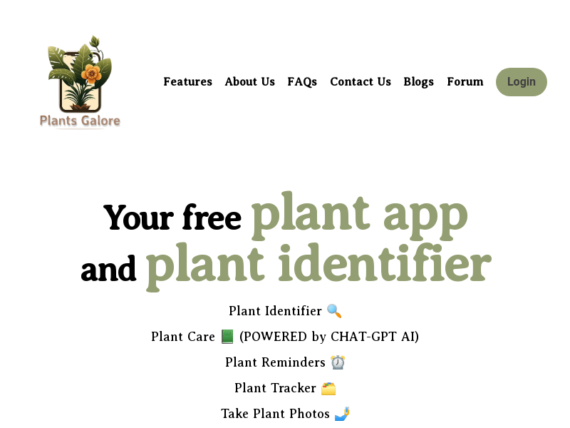 Plantsgalore AI Plant Assistant