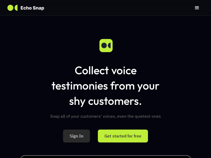 Echo Snap