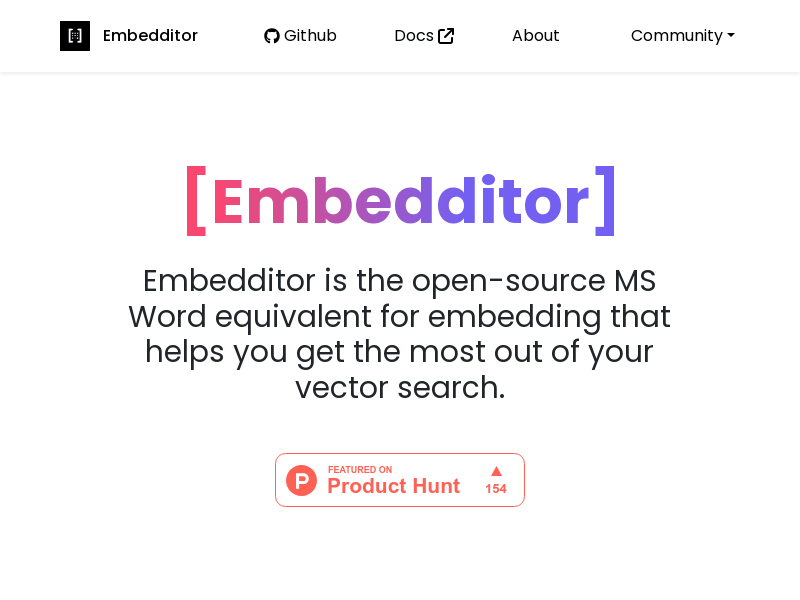 [embedditor]
