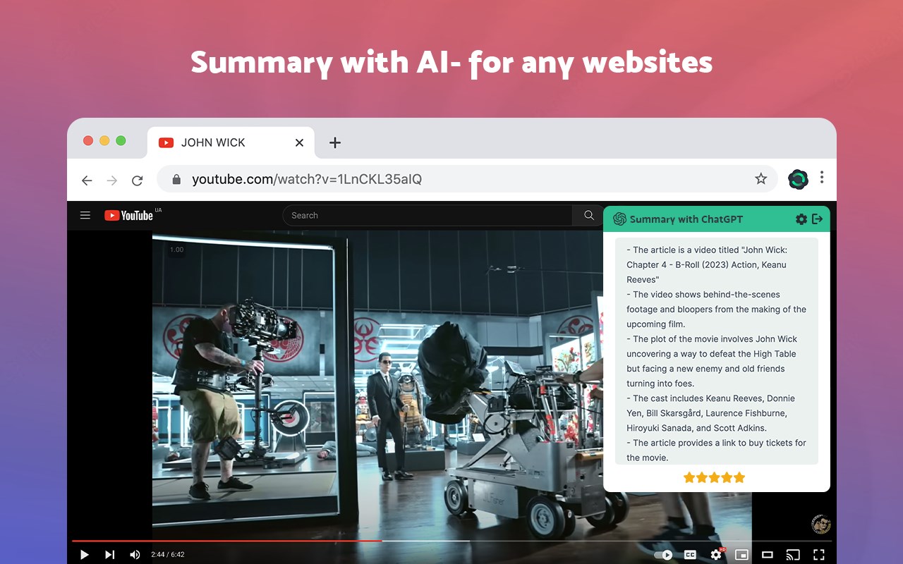 Chatgpt Summary AI For Any Websites