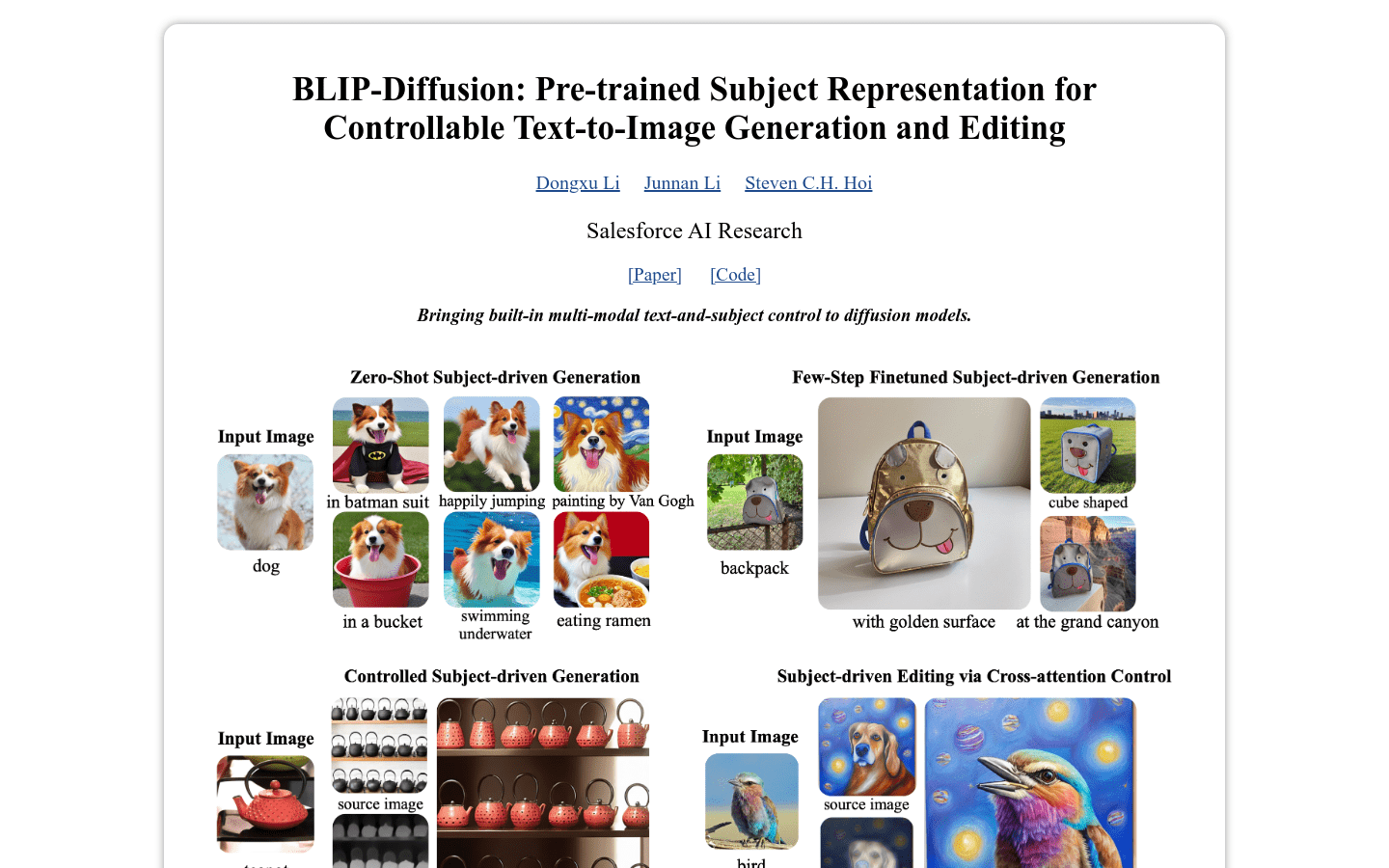 BLIP Diffusion