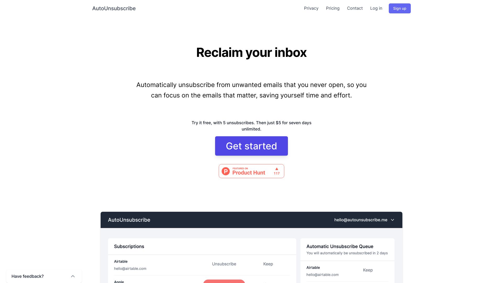 Autounsubscribe