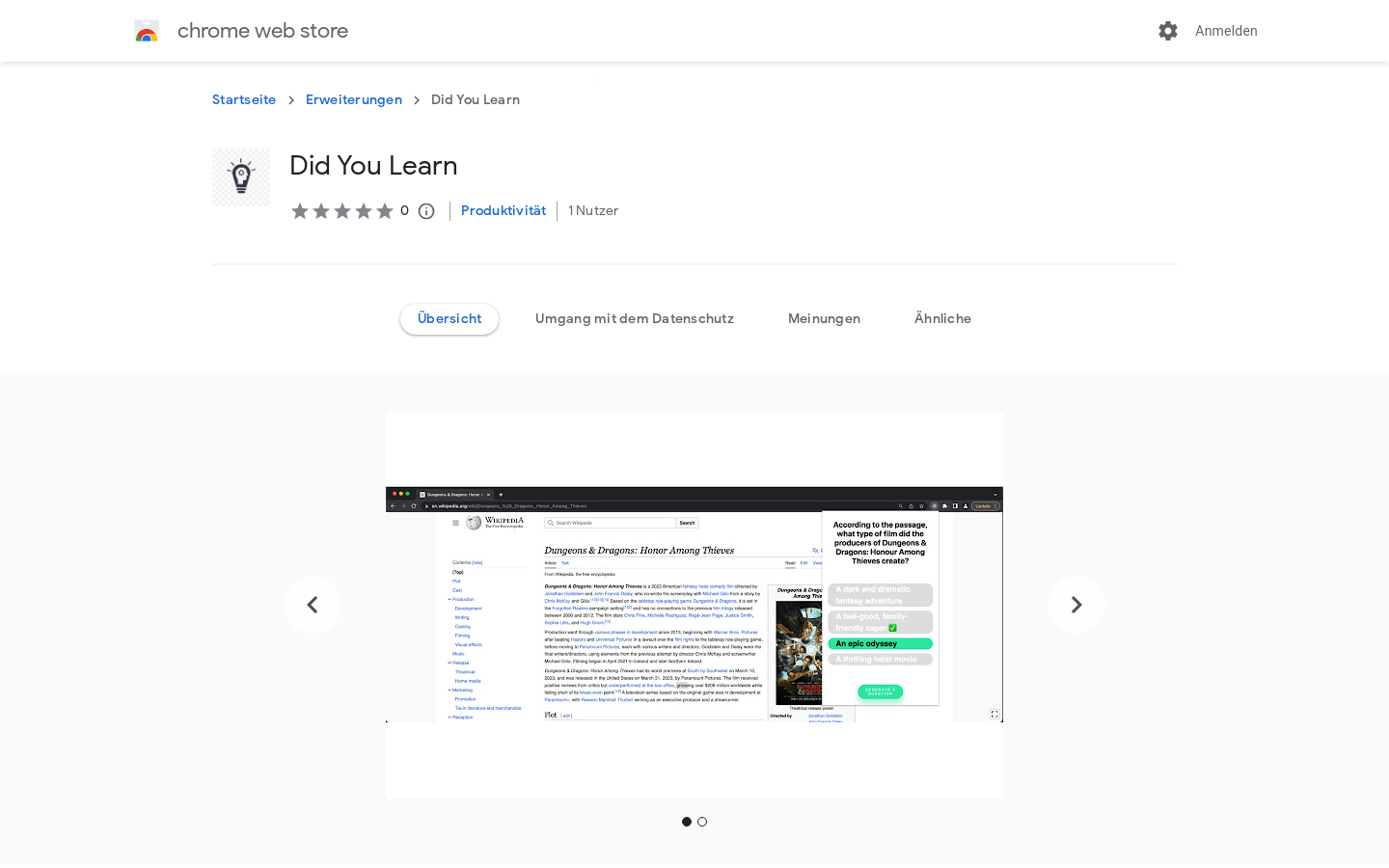 Did You Learn