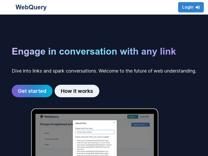 AI Powered Web Exploration   WebQuery