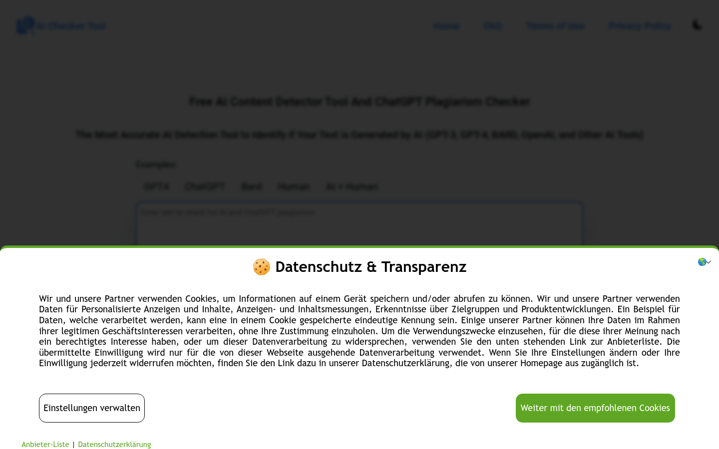 AI Checker Tool