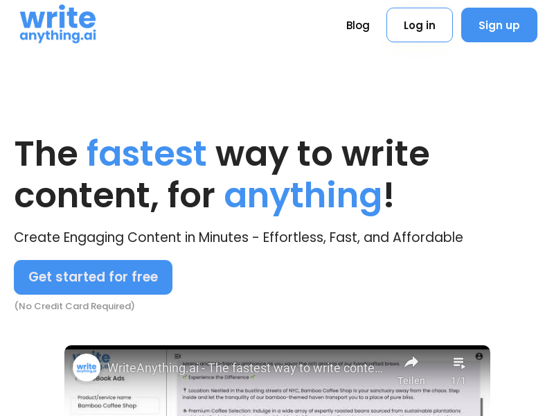 Writeanythingai