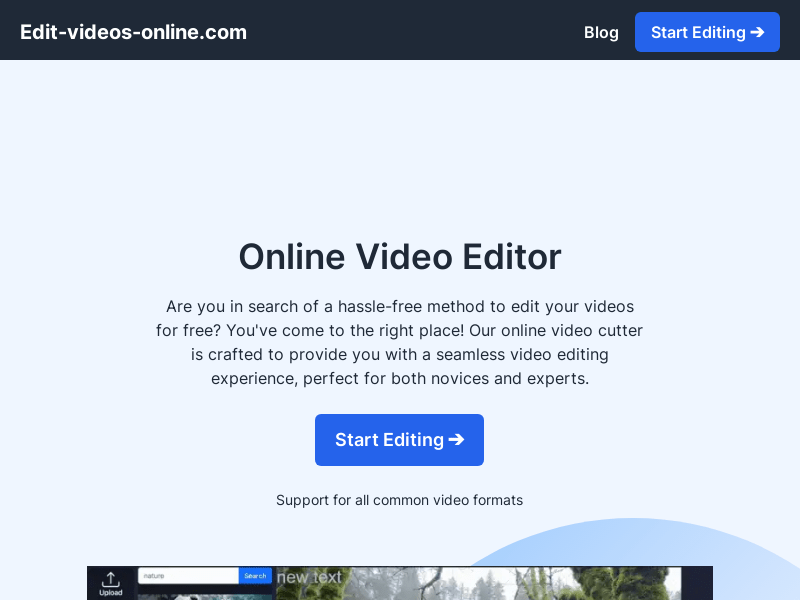 Edit Videos Online