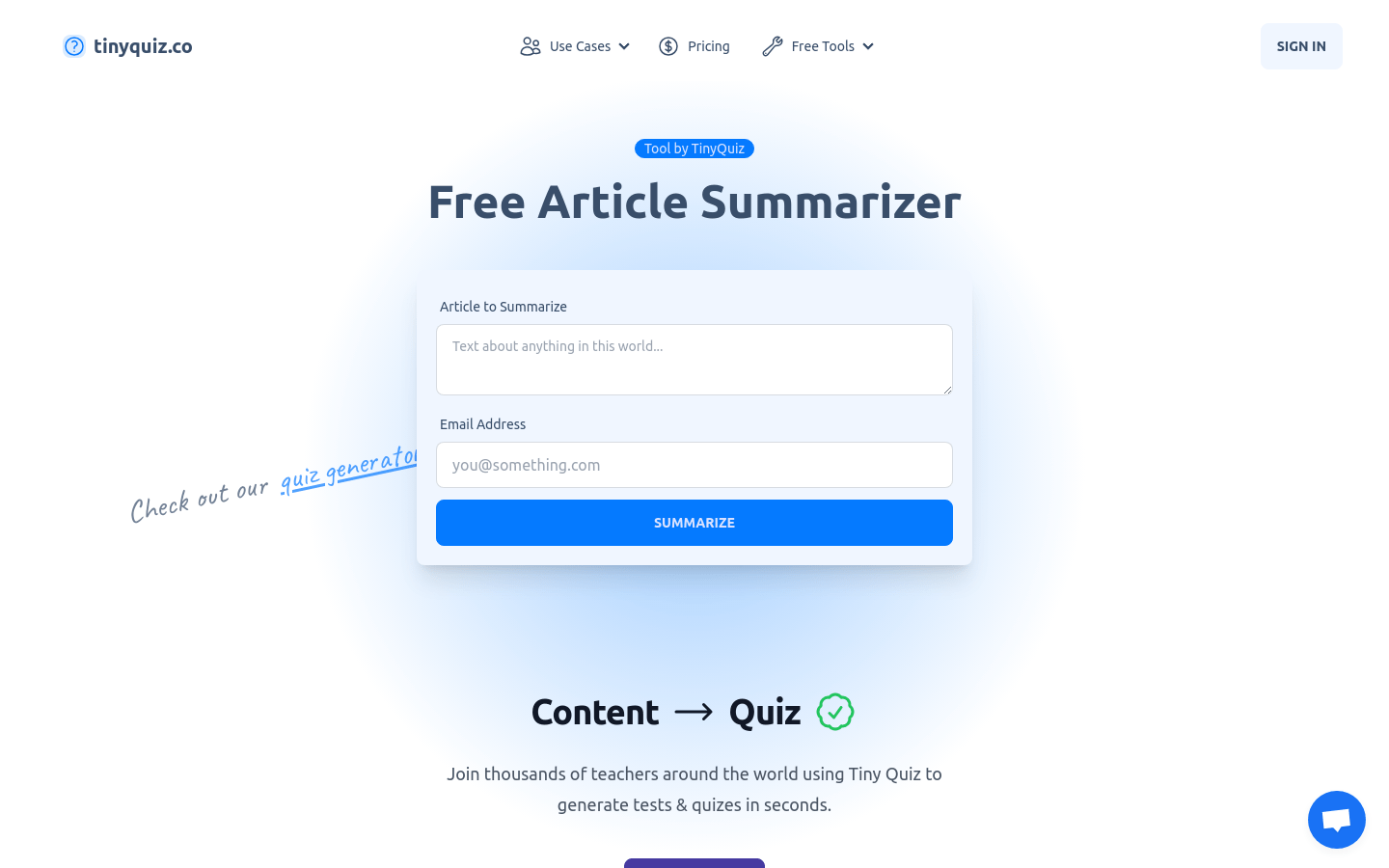 Tinyquiz