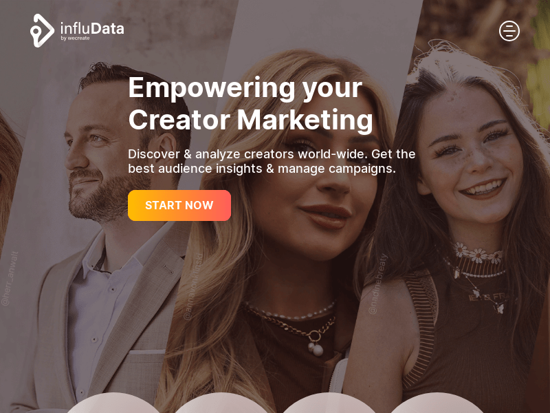 Influencer Suchtool | Infludata
