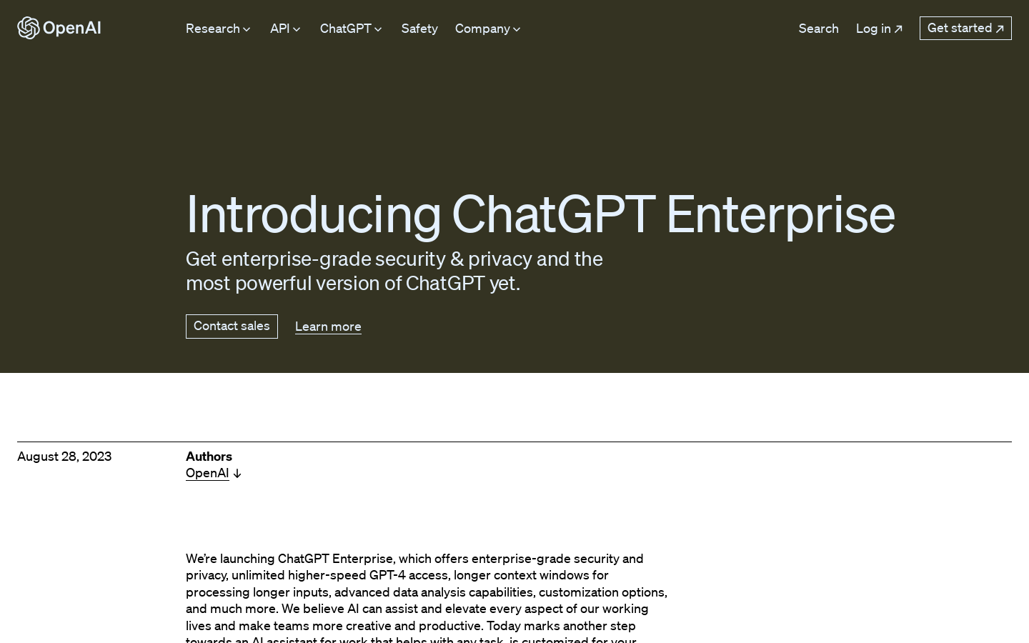 Chatgpt Enterprise