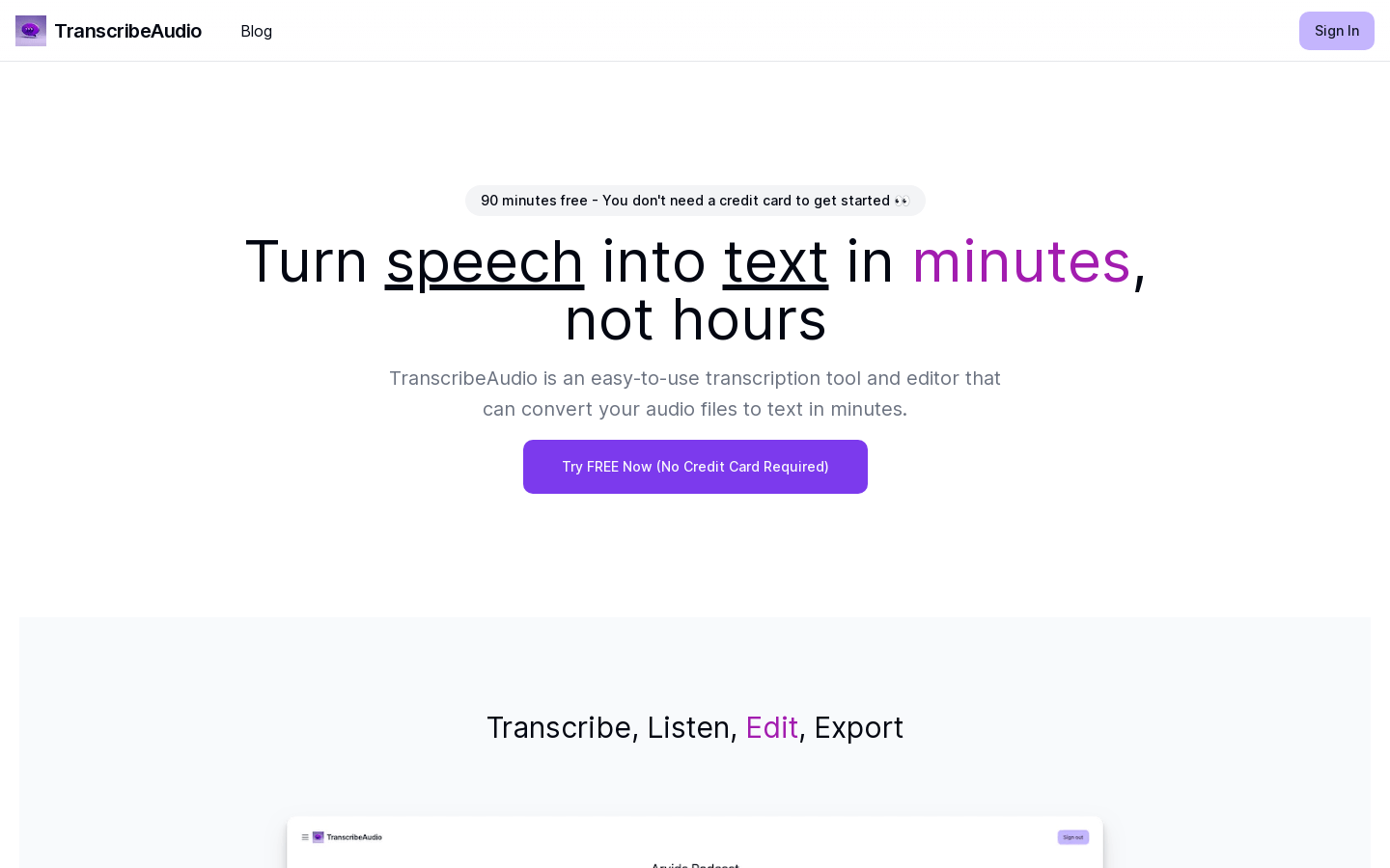 Transcribeaudio