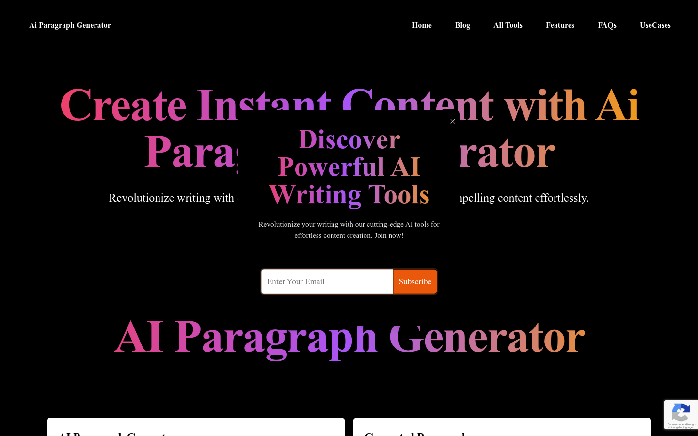 Ai Paragraph Generator