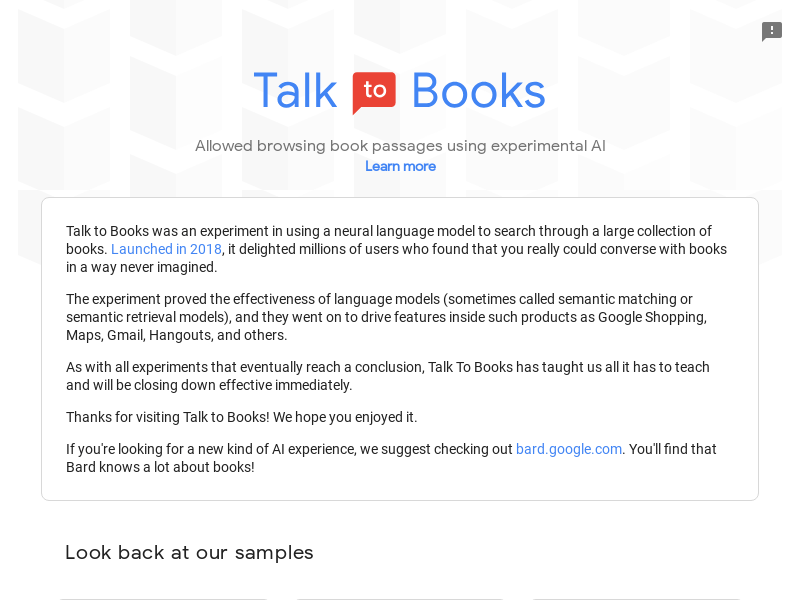Talk To Books