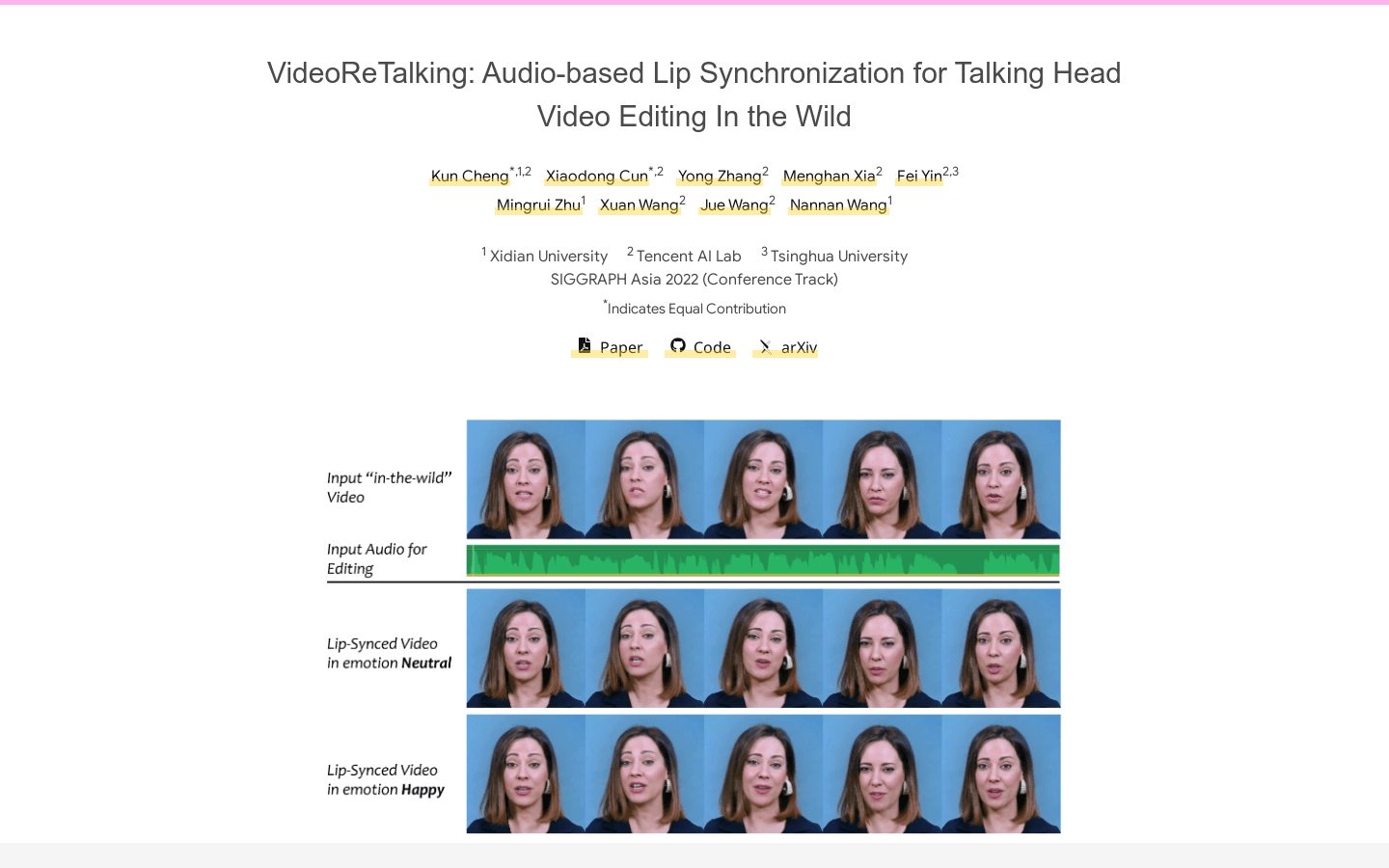 Videoretalking