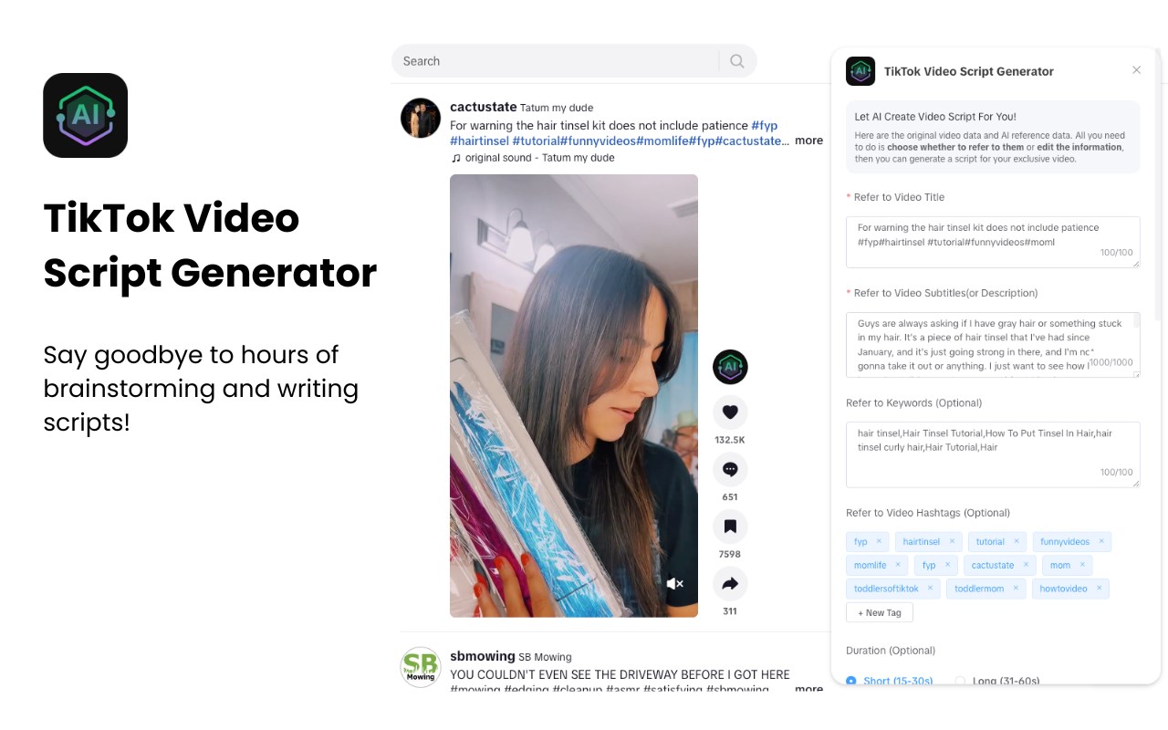 AI Script Generator For TikTok