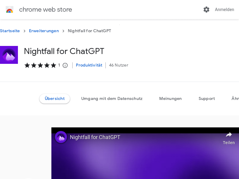 Nightfall For ChatGPT