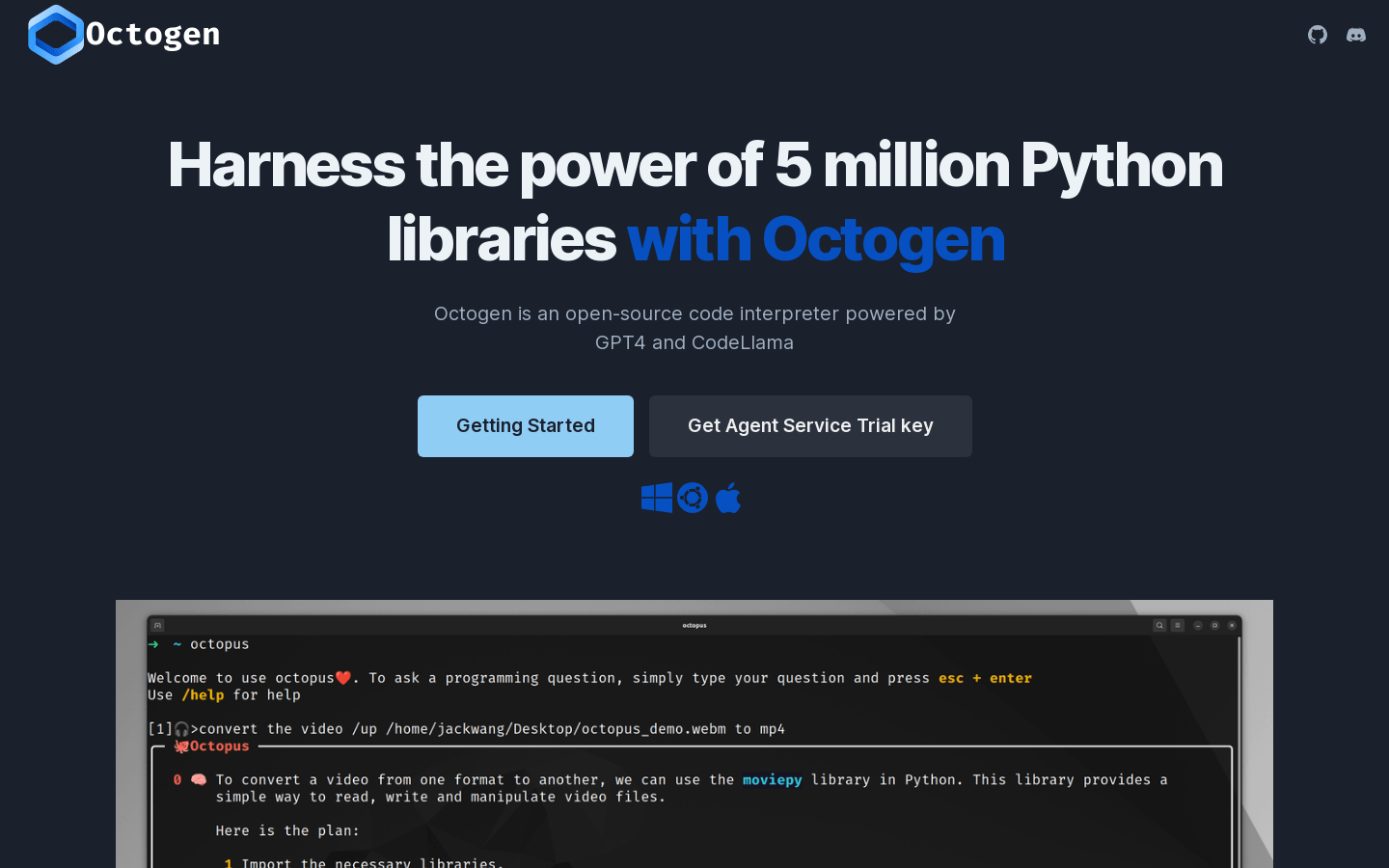 Octogen An Open