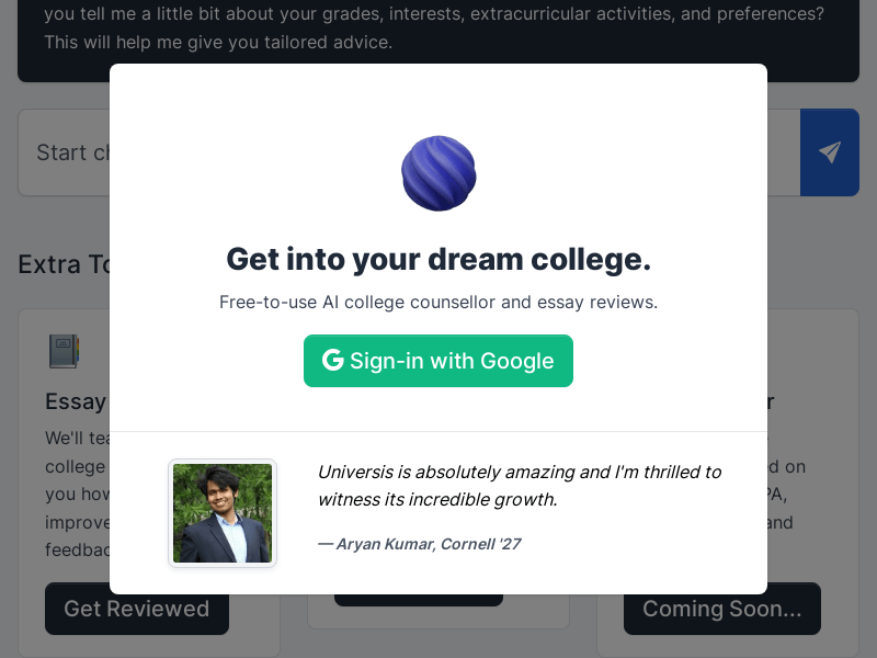 Universis For Admissions