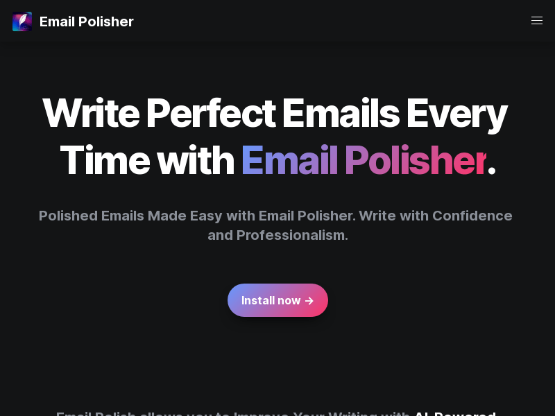 Email Polisher