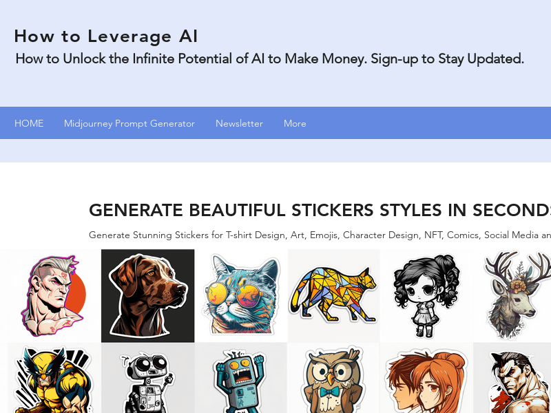 Sticker Prompt Generator