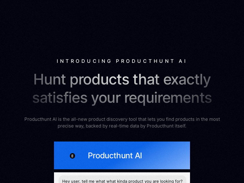 Producthunt AI