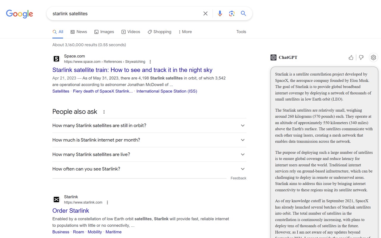 AI Search With ChatGPT