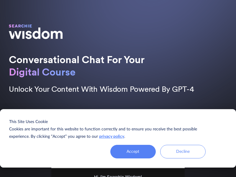 Wisdomai By Searchie