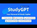 Studygpt  Your Study Copilot Powered By GPT 4