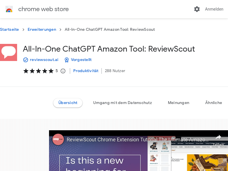 Reviewscout All In One Chrome Extension