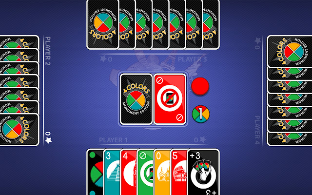 4 COLORS Card Game With AI