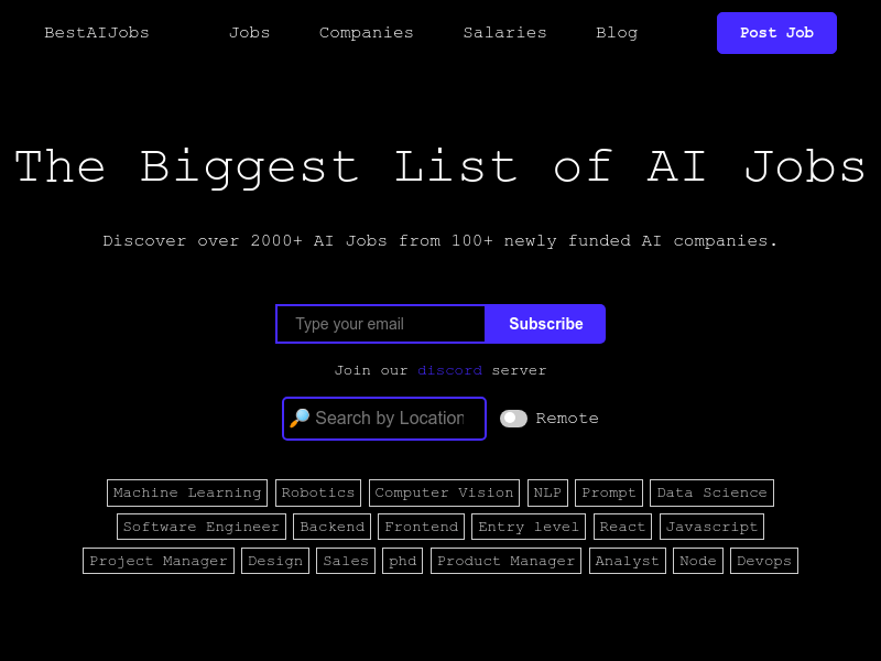Best AI Jobs