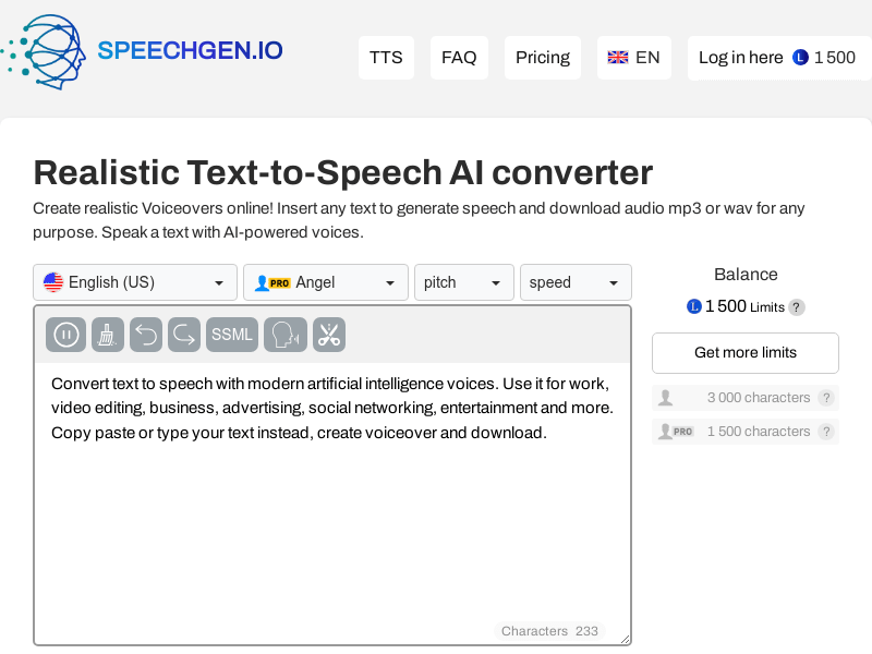 Speechgen.io