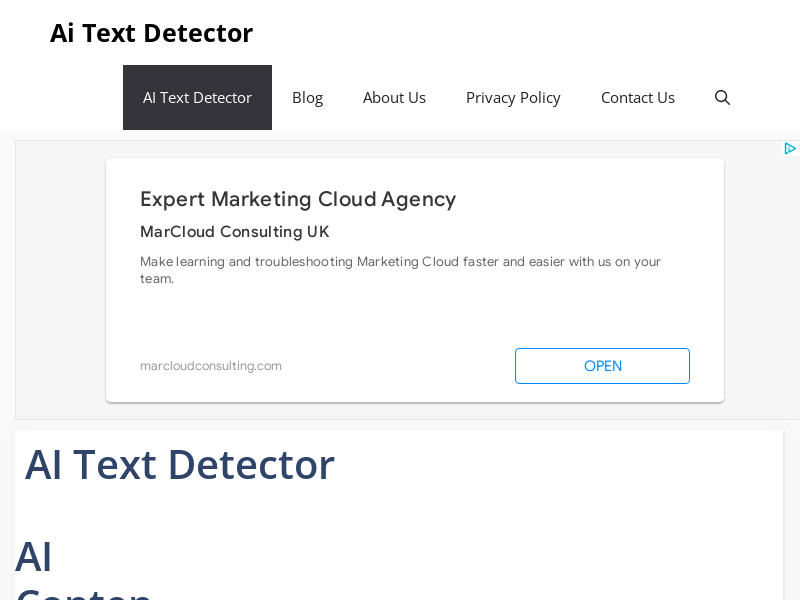 AI Text Detector