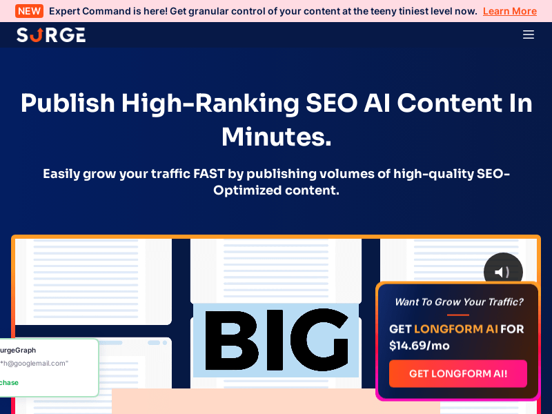 Longform AI By SurgeGraph