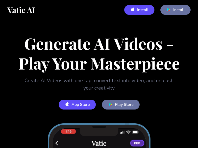 Vatic   AI Video Generator