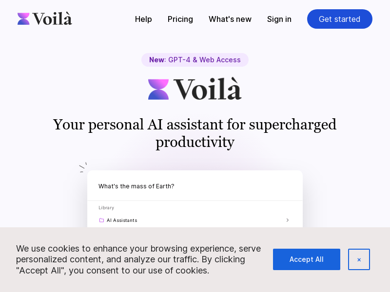 Voilà   ChatGPT Browser Assistant