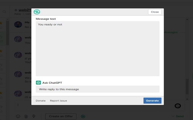 Chat GPT Reply