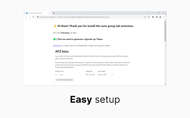 Group Tab AI Extension