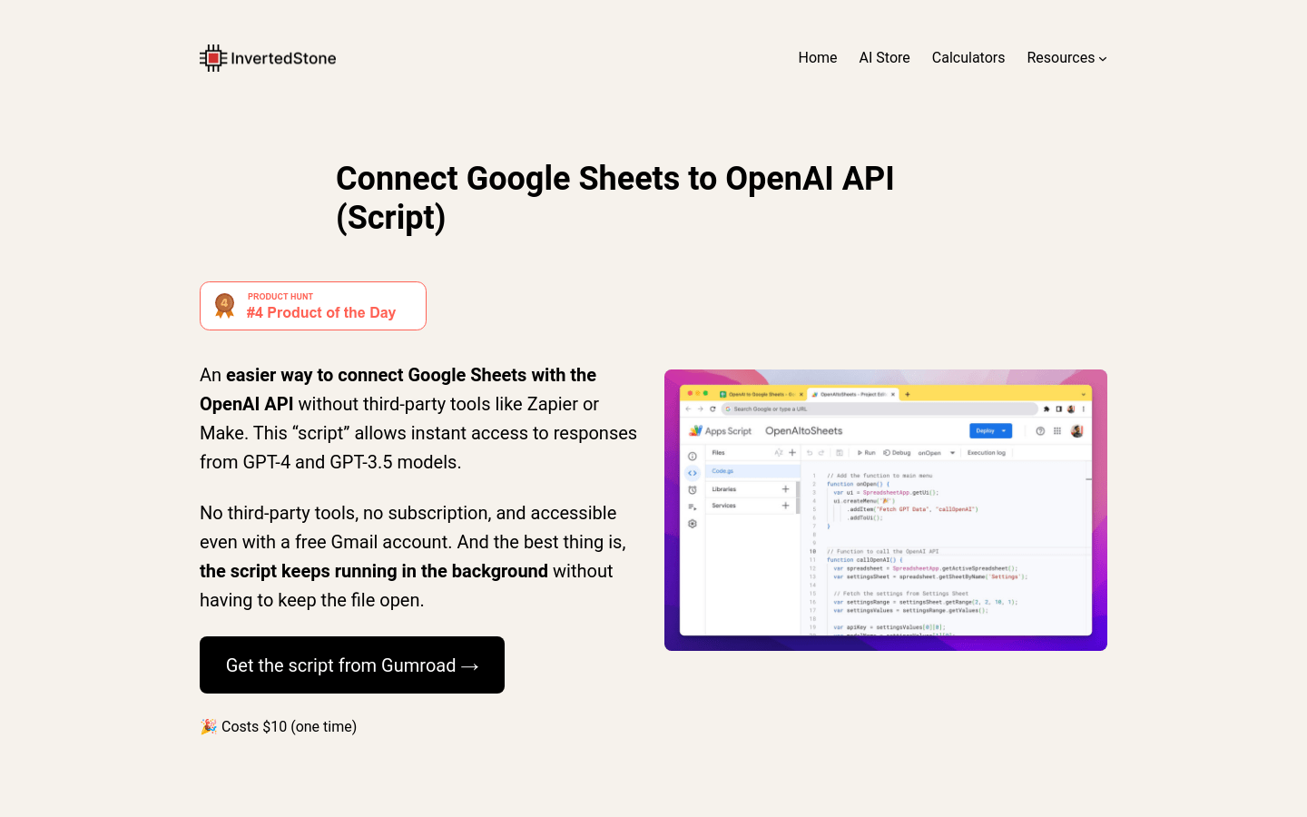 Google Sheets To OpenAI
