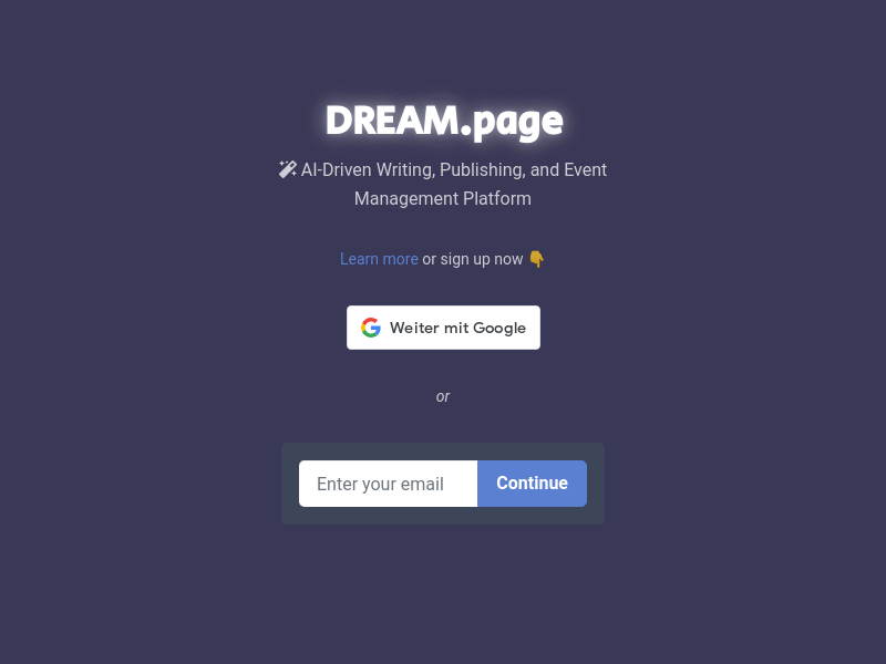 Dream.page