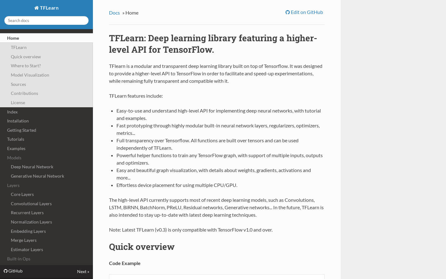 Tflearn
