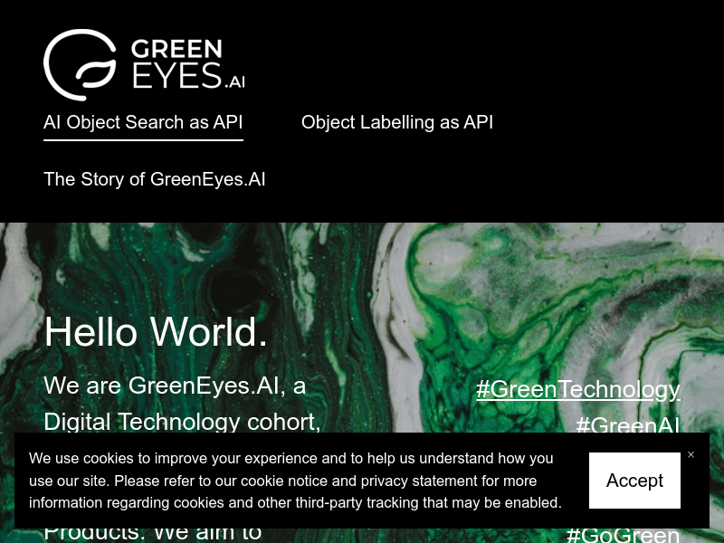 Greeneyes.ai   Image Recog. Tech As API