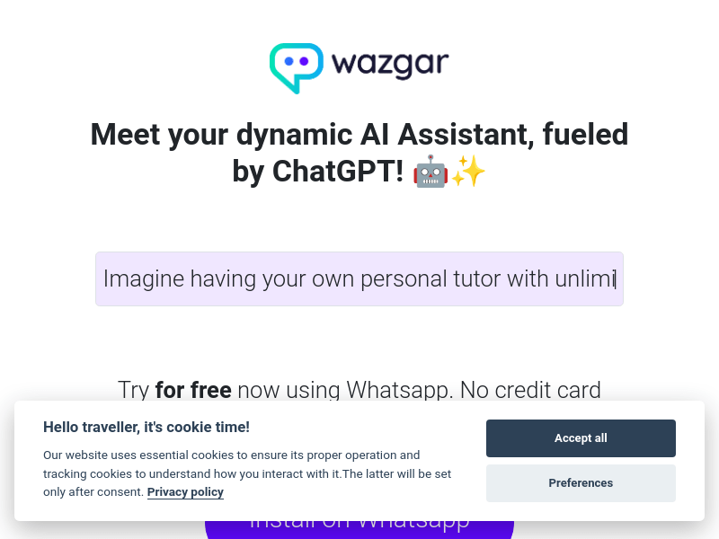Wazgar   ChatGPT In Whatsapp